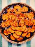 Torta salata al radicchio e patate dolci in friggitrice ad aria