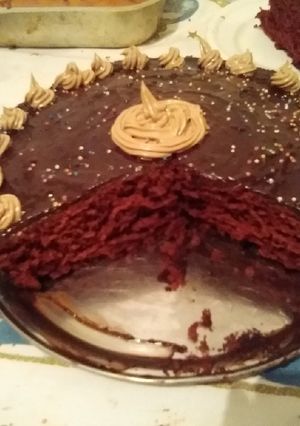 Una foto de Pastel de tercio pelo rojo