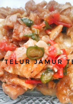 Foto resep Oseng telur jamur tempe