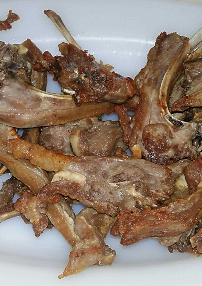 Una foto de Costillitas de cabrito fritas