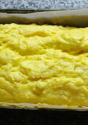 Una foto de Budín de mandarina. Si, si porque somos amantes de la mandarina