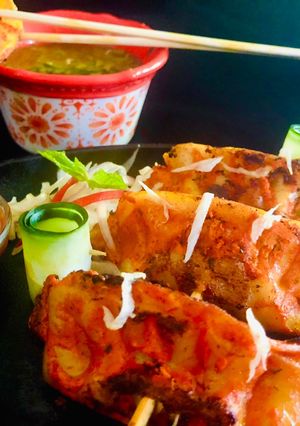 A picture of Tandoori momo.
