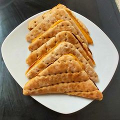 My Melted Cheese & Red Onion Toasted Thins.🥰 A picture of My Melted Cheese & Red Onion Toasted Thins.🥰.