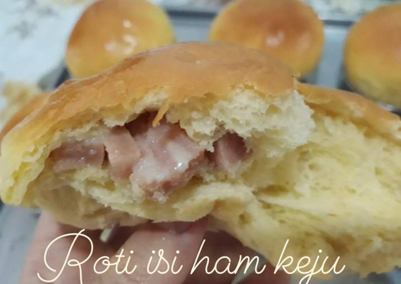 Roti manis isi ham keju