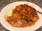 A picture of ground meat enchiladas