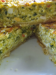 Una foto de Tarta de zapallitos y ricotta