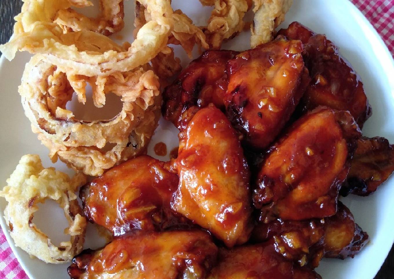 Baked honey chicken wings
