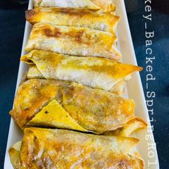 A picture of Smokey Baked Spring Rolls.