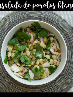 Una foto de Ensalada de porotos blancos