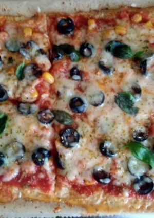 Blumenkohl Pizza Low carb Rezepthauptbild