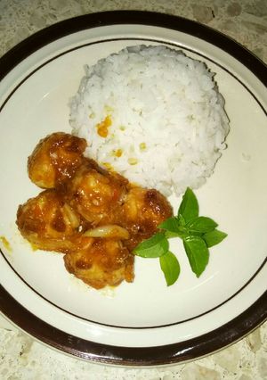 Foto resep Bakso Saus Barbeque