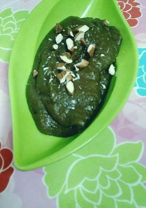 A picture of Bajri ke aate ka halwa.