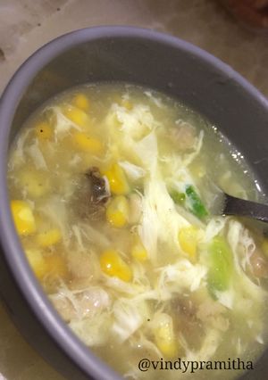 Foto resep Sup Jagung Ayam simpel