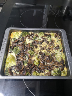Una foto de Gratinado de brócoli y champiñón