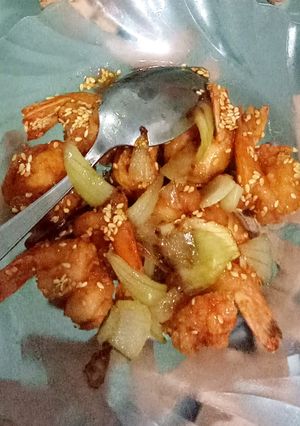 Foto resep Udang Goreng Madu Wijen