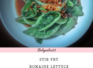 Foto resep Stir Fry Romaine Lettuce with Garlic