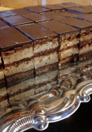 Kakaós-mézes gesztenyeszelet recept fotója