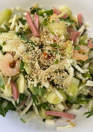 Hình của món Nộm cóc non củ sắn (củ đậu).