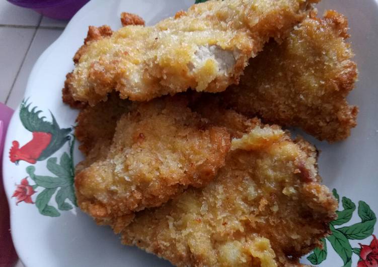 Cara Bikin Chicken katsu (simple) Enak Sederhana