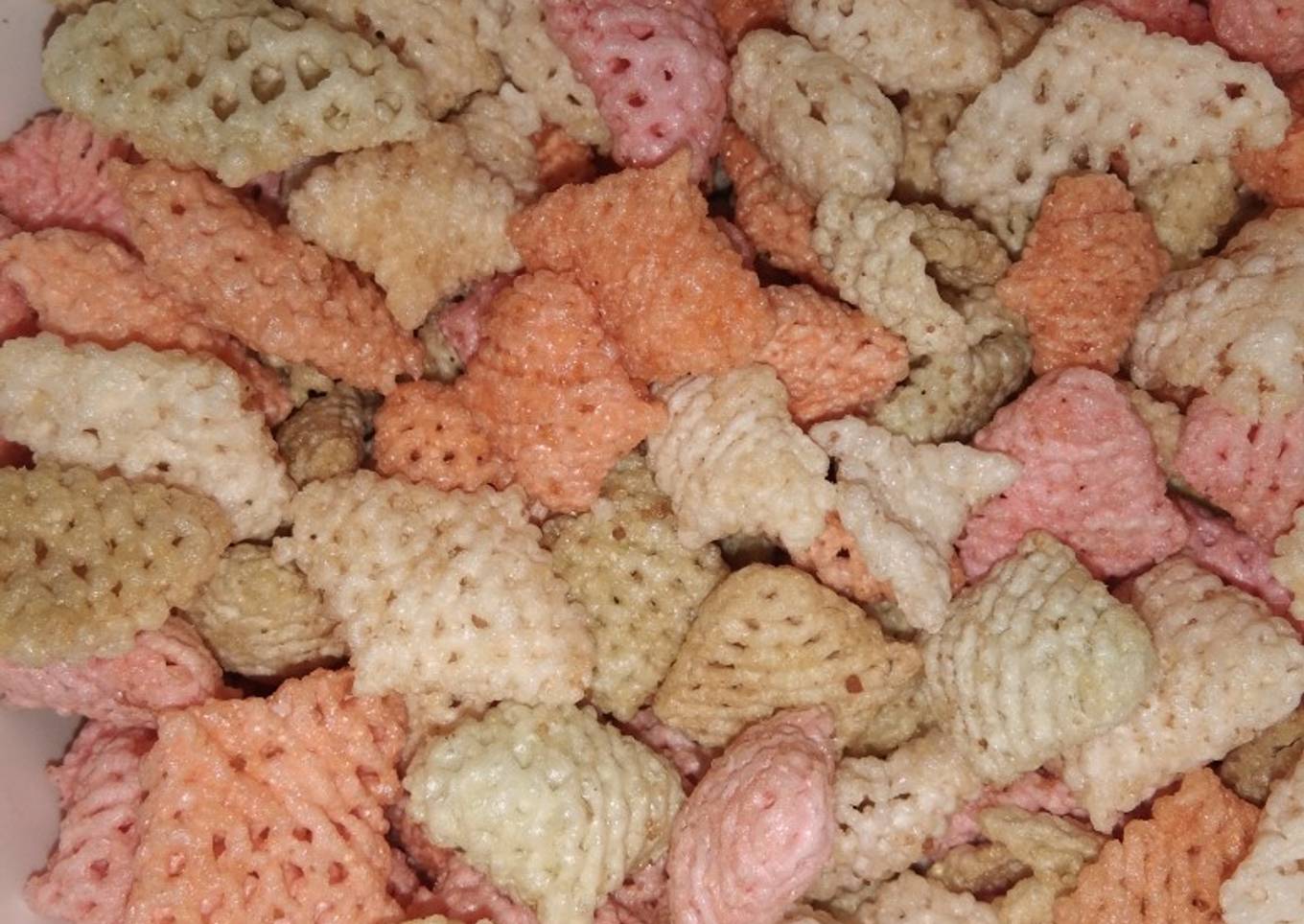 Kerupuk taro bumbu tela tela sapi panggang