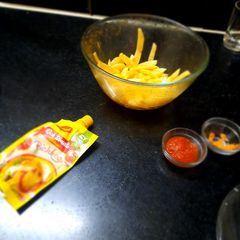 A picture of French fries.