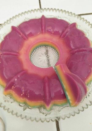 Foto resep Puding pelangi