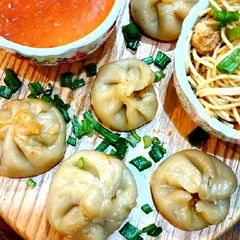 Chicken Momos A picture of Chicken Momos.