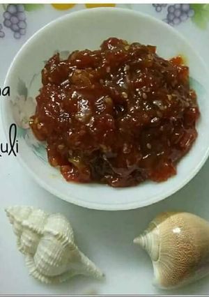 A picture of Tomato ki khatti mithi chutney.