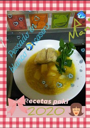 Foto principal de Pescado en blanco casero a mi manera 🍽 🌺a