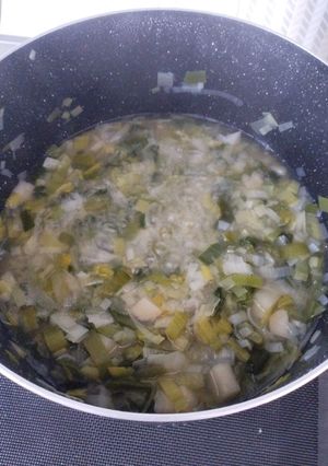 Foto di Vellutata di porri, patate e castagne