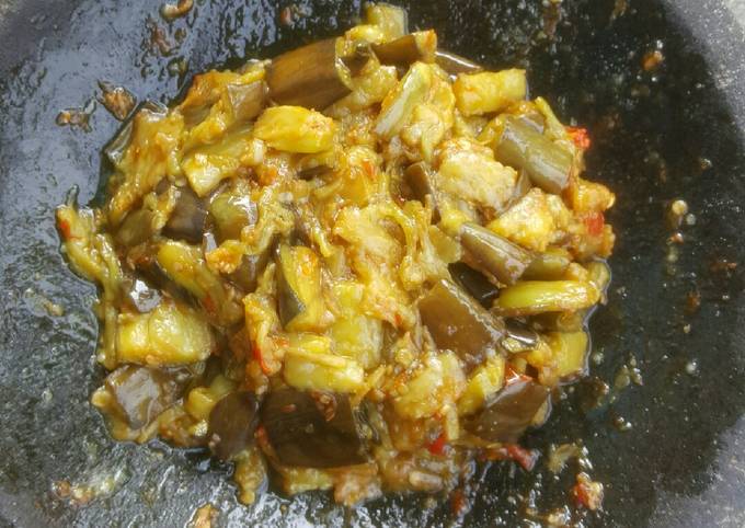 Standar Cara mudah buat Sambal terong ungu  spesial