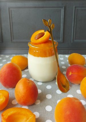 Фото Панакота з абрикосами 🍑.