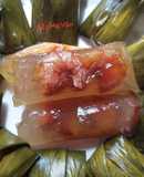 Bánh bột lọc gói lá chuối nhân tôm