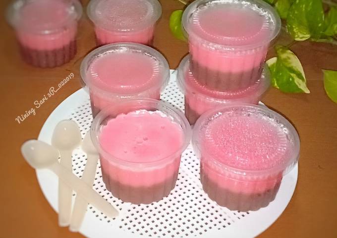 Puding cup 2 lapis