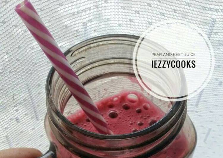 Pear and Beet Juice