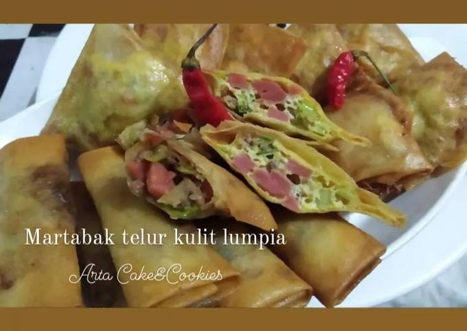 Langkah Mudah untuk Membuat Martabak telur kulit lumpia Anti Gagal