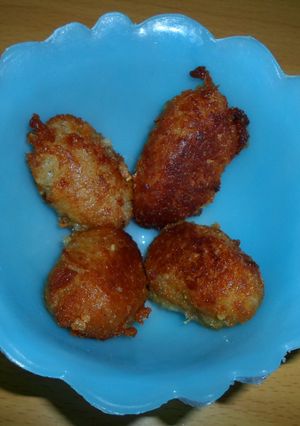 Una foto de Croquetas de Pollo hechas con miga de pan