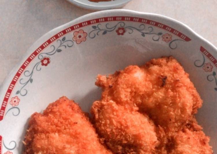 Bagaimana Menyiapkan Chicken katsu with bolognese saus, Bisa Manjain Lidah