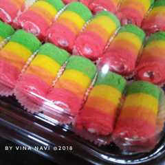 Mini rainbow roll cake রেসিপির প্রধান ছবি