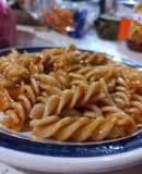Pasta con salsa de jitomate