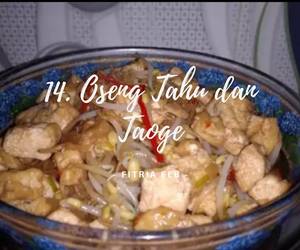 Resep mudah 14. Oseng Tahu Dan Taoge Paling Enak