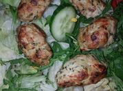 A picture of chicken breast bell pepper onion