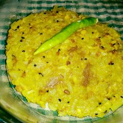 Mug Dal lau ghonto (bottle gourd with moong dal) A picture of Mug Dal lau ghonto (bottle gourd with moong dal).