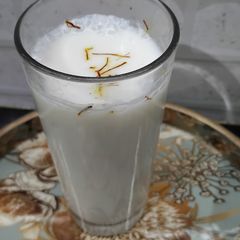 A picture of Kesar Lassi.
