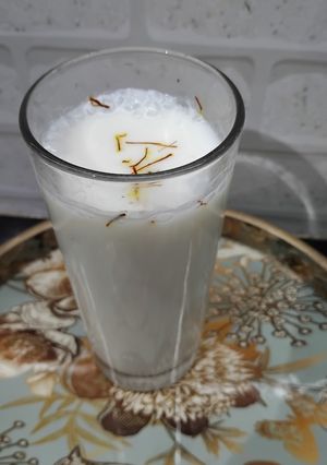 A picture of Kesar Lassi.