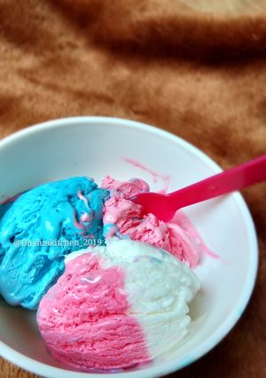 Foto resep Ice cream lembut 3 rasa 🍨