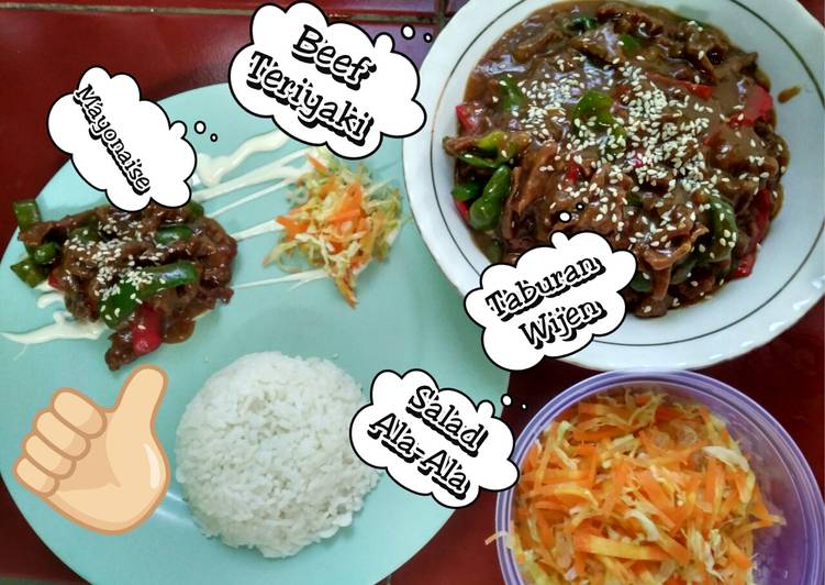 Resep Beef Teriyaki 🐮🍱 #KitaBerbagi yang Lezat