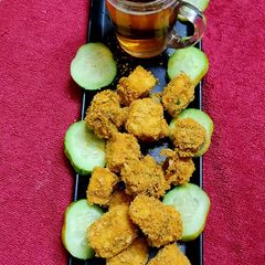 A picture of Baked paneer pakoda.