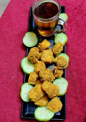 A picture of Baked paneer pakoda.