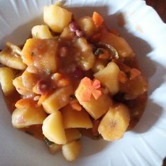 A picture of Matoke stew.